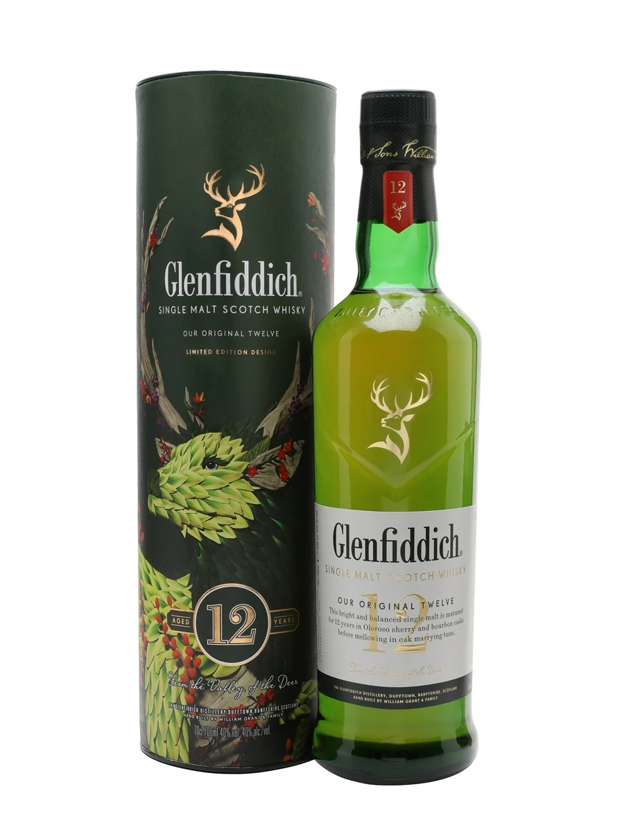 Glenfiddich 12 Year Old Single Malt Scotch Whisky
