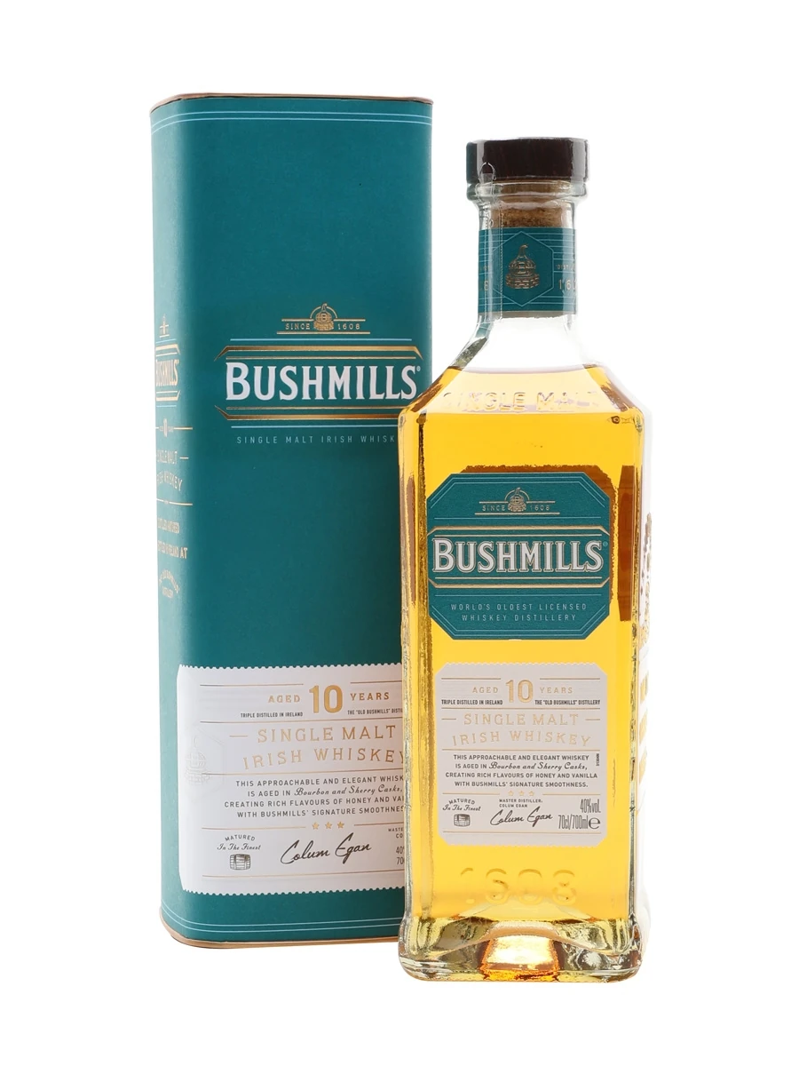 Bushmills 10 Year Old Single Malt Irish Whiskey